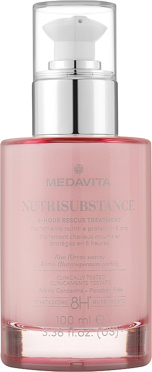 Medavita Крем для волосся, живильний Nutrisubstance 8-Hour Rescue Treatment - фото N1