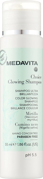 Medavita Живильний шампунь "Сяйво і колір" Choice Glowing Shampoo - фото N1