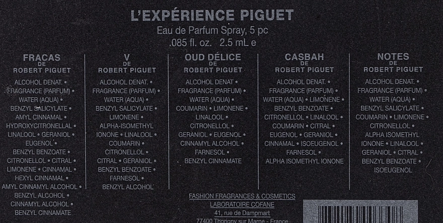 Robert Piguet L'Experience Set Набір (edp/5 x 2.5 ml) - фото N4