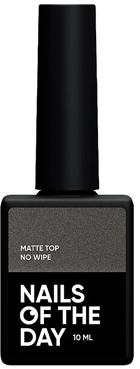 Nails Of The Day Матовий топ для гель-лаку без липкого шару Matte Top No Wipe - фото N1