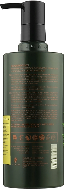 Vieso Шампунь для фарбованого волосся з іланг-ілангом Ylang Ylang Essence Color Shampoo - фото N3