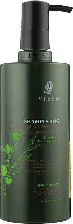 Vieso Відновлювальний шампунь з аргановою олією Argan Oil Extreme Repair Shampoo - фото N1