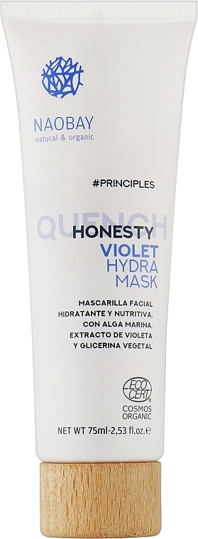 Naobay Увлажняющая маска для лица Principles Quench Honesty Violet Hydra Mask - фото N1
