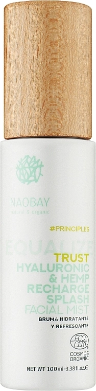 Naobay Тонер для лица Principles Equalize Trust Hyaluronic & Hemp Recharge Splash Facial Mist - фото N1