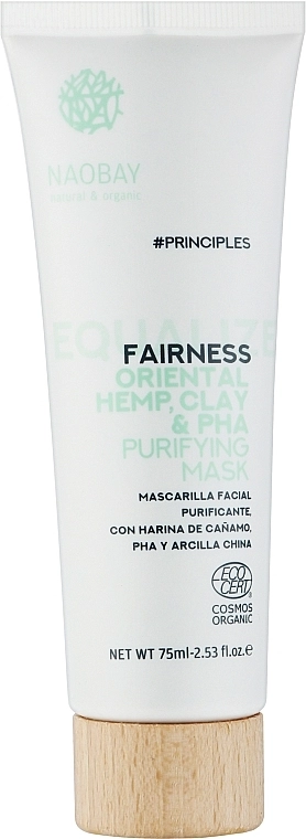 Naobay Маска для жирної шкіри обличчя Principles Fairness Oriental Hemp Clay & PHA Purifying Face Mask - фото N1