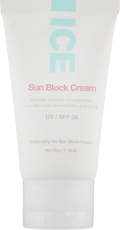 Estesophy Сонцезахисний крем для обличчя Ice Sun Block Cream UV/SPF 38 - фото N1