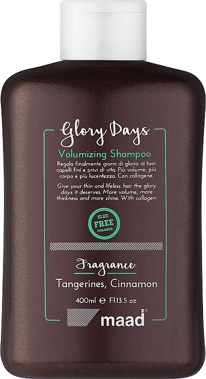 Maad Шампунь для объема волос Glory Days Volumizing Shampoo - фото N1
