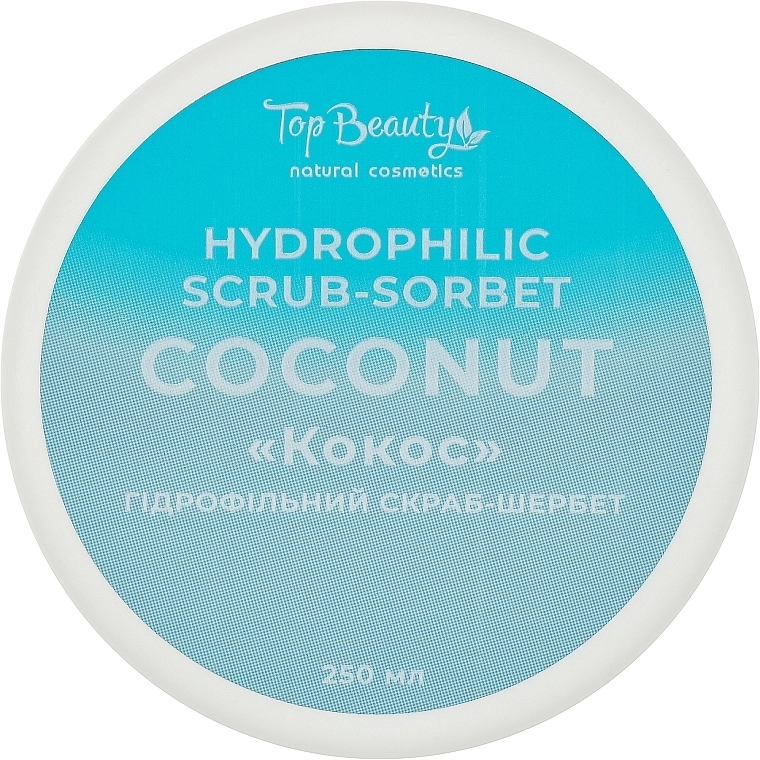 Top Beauty Гідрофільний скраб-шербет для тіла "Кокос" Hydrophilic Scrub Sorbet - фото N1