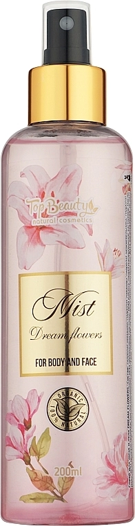Top Beauty Міст для обличчя й тіла із шимером "Dream Flowers" Mist Dream Flowers - фото N1
