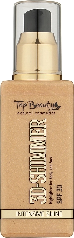 Top Beauty 3D-шимер для тела и лица "Интенсивное сияние" 3D-Shimmer SPF30 - фото N1