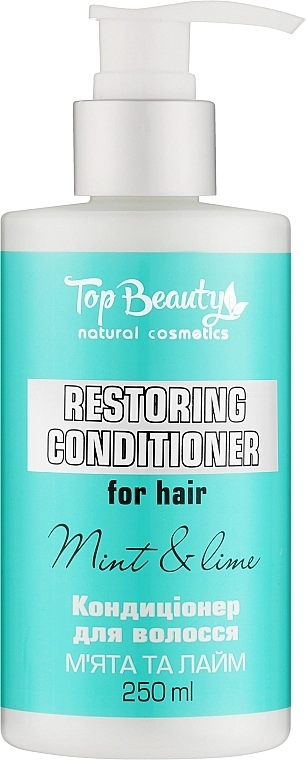 Кондиционер для волос "Мята и лайм" - Top Beauty Restoring Conditioner For Hair Mint And Lime, 250 мл - фото N1