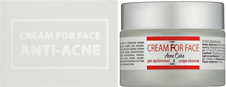 Крем для проблемной кожи лица - Top Beauty Cream For Face Anti-Acne, 50 мл - фото N1