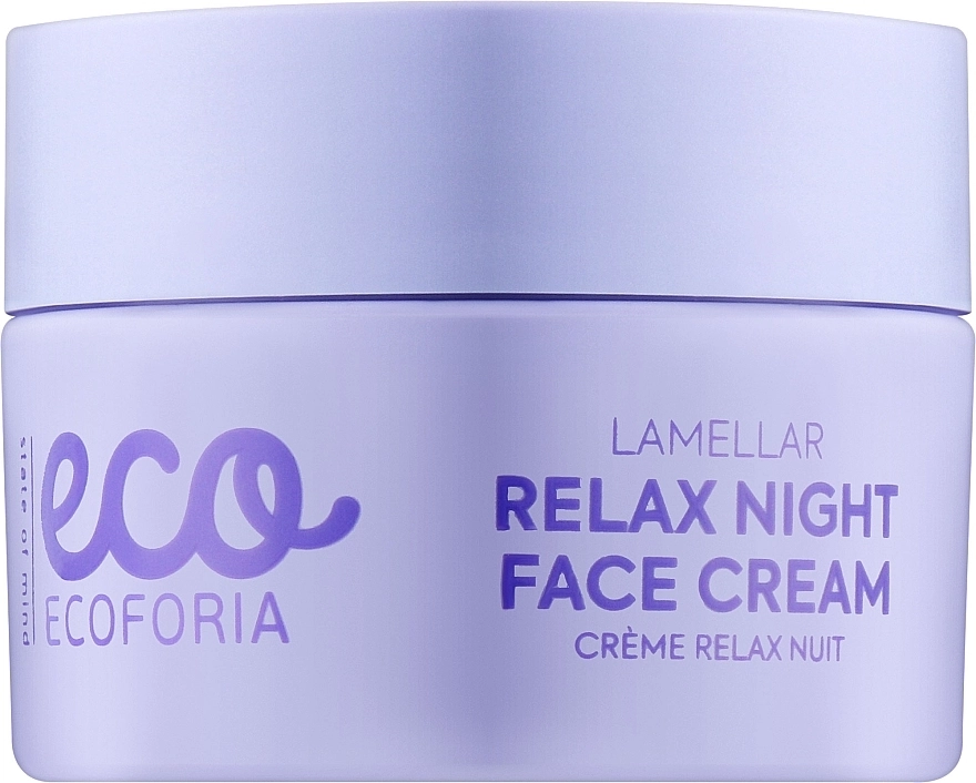 Ecoforia Нічний крем для обличчя Lavender Clouds Lamellar Relax Night Face Cream - фото N1