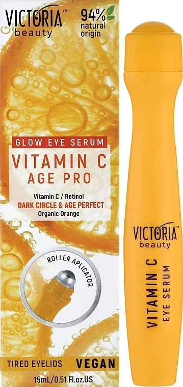 Victoria Beauty Сыворотка-роллер для области вокруг глаз с витамином С С Age Pro - фото N2