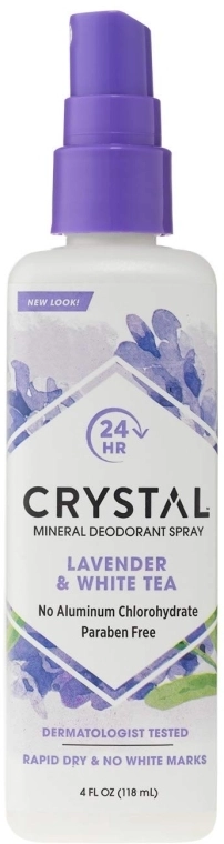 Crystal Дезодорант-спрей с ароматом Лаванды и Белого чая Essence Deodorant Body Spray - фото N1