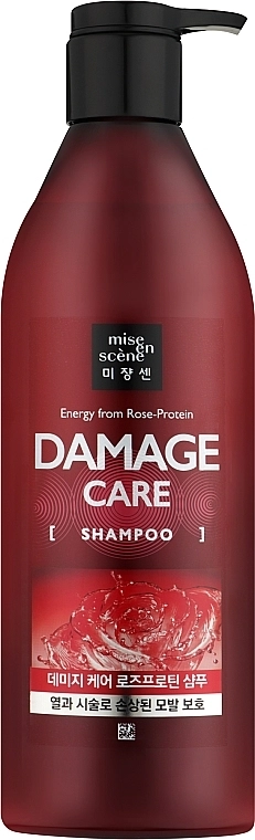 Шампунь для пошкодженого волосся Damage Care Shampoo - Mise En Scene Damage Care Shampoo, 680ml - фото N1