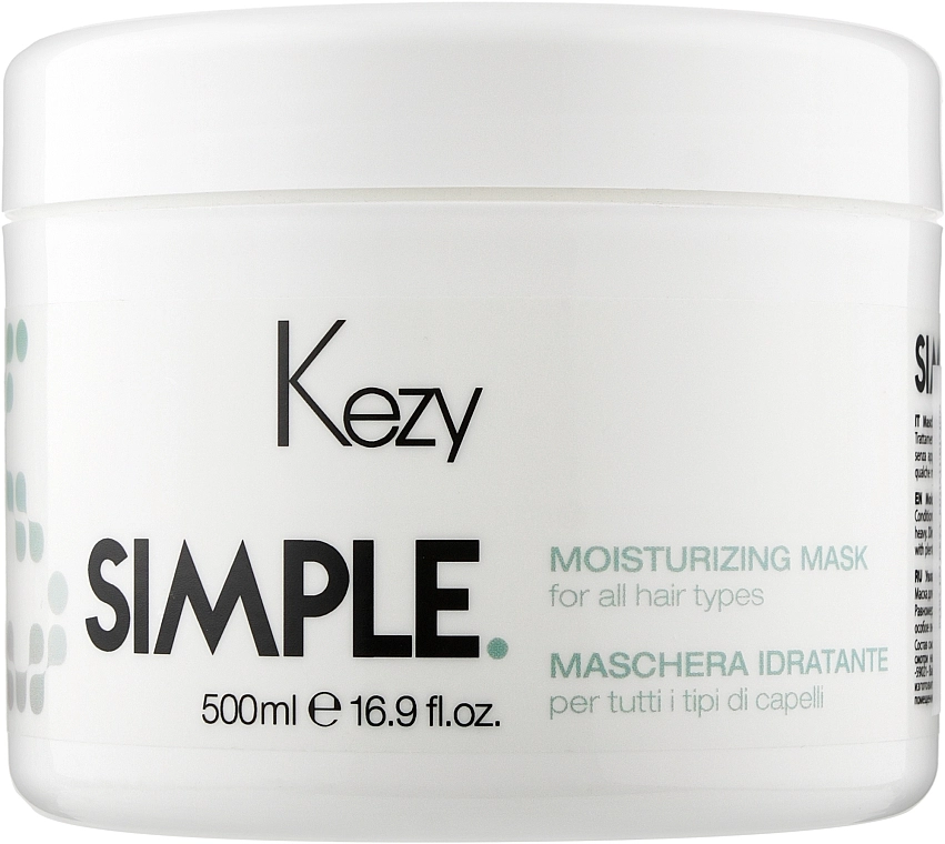 Kezy Зволожувальна маска для волосся Simple Moisturizing Mask - фото N1