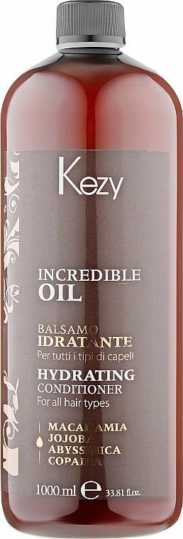 Kezy Кондиціонер для волосся "Зволожувальний" Incredible Oil Hydrating Conditioner - фото N1