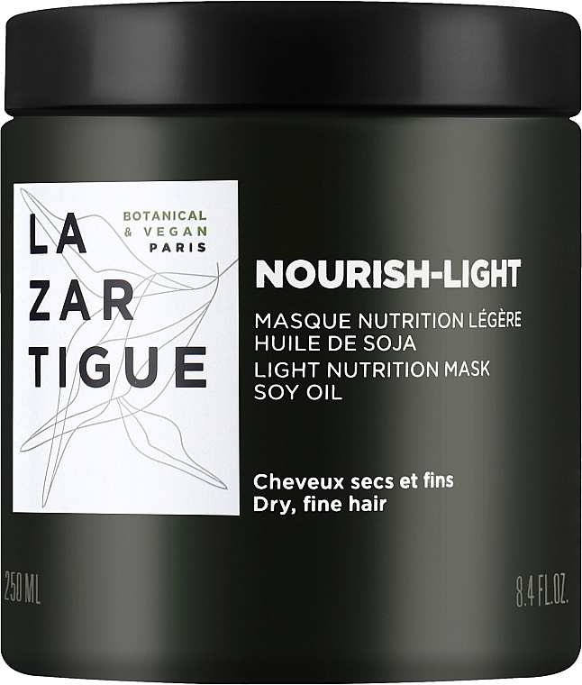 Lazartigue Легкая питательная маска для волос Nourish-Light Light Nutrition Mask, 250ml - фото N1