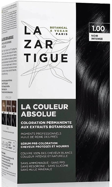 Lazartigue Краска для волос La Couleur Absolue Permanent Haircolor, 4.00 - Chestnut - фото N1