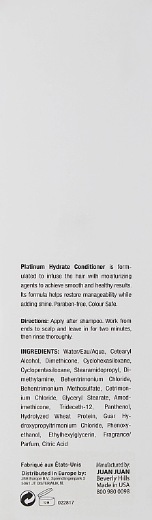 J Beverly Hills Увлажняющий кондиционер для волос Platinum Hydrate Conditioner - фото N6