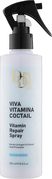 Clever Hair Cosmetics Восстанавливающий спрей для волос "Сила витамин" 3D Line Viva Vitamina Coctail Repair Spray - фото N1