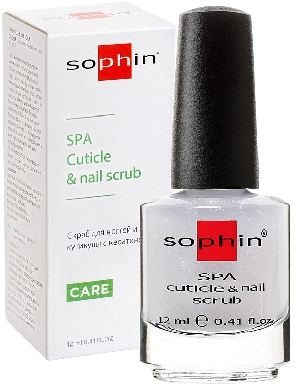 Sophin Скраб для кутикули й нігтів з кератином SPA Cuticle & Nail Scrub - фото N1