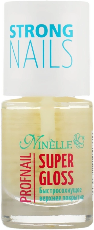 Ninelle Быстросохнущее верхнее покрытие Super Gloss Profnail - фото N1