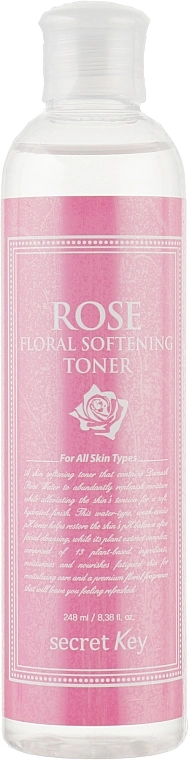 Secret Key Тонизирующий тонер для лица Rose Floral Softening Toner - фото N1