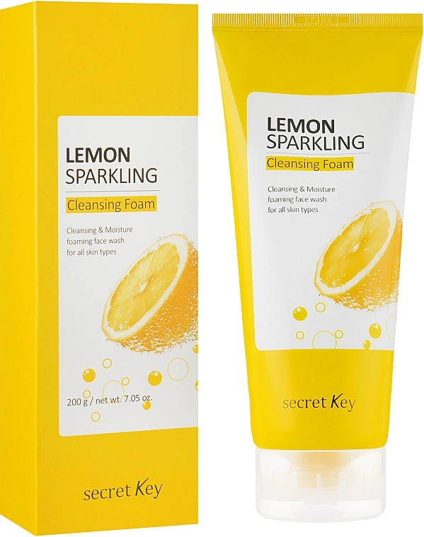 Secret Key Пінка у екстрактом лимона для вмивання Lemon Sparkling Cleansing Foam - фото N1