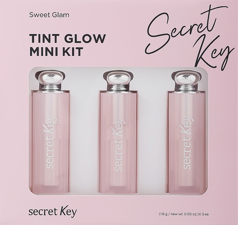 Secret Key Sweet Glam Tint Glow Mini Kit Набір зволожувальних міні-тінт-бальзамів - фото N1