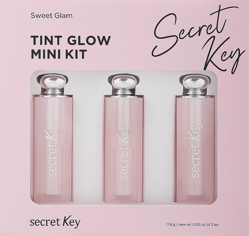 Secret Key Sweet Glam Tint Glow Mini Kit Набор увлажняющих мини тинт-бальзамов - фото N1