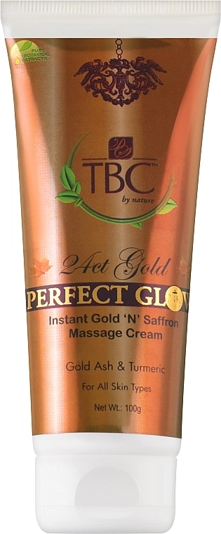 TBC Масажний крем для обличчя "Золото і шафран" - 24ct Gold Perfect Glow Cream 24ct Gold Perfect Glow Cream - фото N1