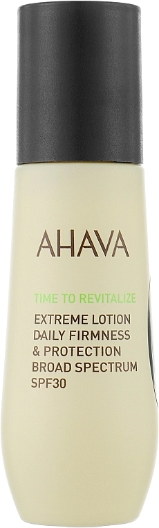 Spa Abyss Укрепляющий лосьон для лица Ahava Time To Revitalize Extreme Lotion Daily Firmness & Protection Broad Spectrum SPF30 (тестер) - фото N1