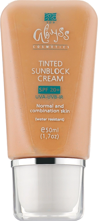 Spa Abyss Тональний фотозахисний крем для нормальної та комбінованої шкіри Tinted Sunblock Cream SPF 20+ - фото N1