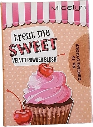 Misslyn Treat Me Sweet! Velvet Powder Blush Рум'яна для обличчя - фото N1