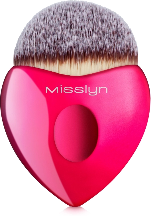 Misslyn Пензель для нанесення макіяжу, яскраво-рожевий Lovely Beauty Brush - фото N1
