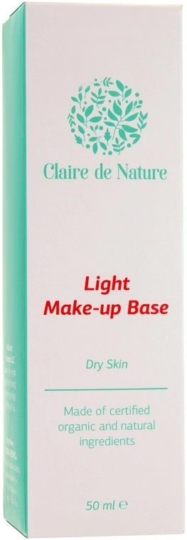 Claire de Nature Light Make-up Base Dry Skin Легкая база под макияж для сухой кожи - фото N3