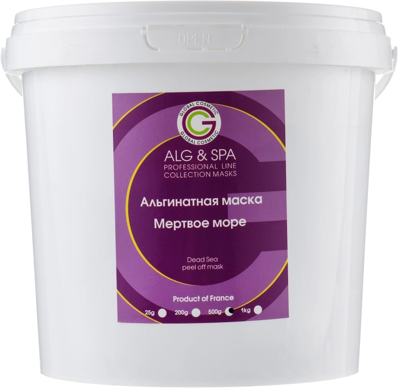 Альгінатна маска на основі грязі Мертвого моря - ALG & SPA Professional Line Collection Masks Dead Sea Peel Off Mask, 500g - фото N1