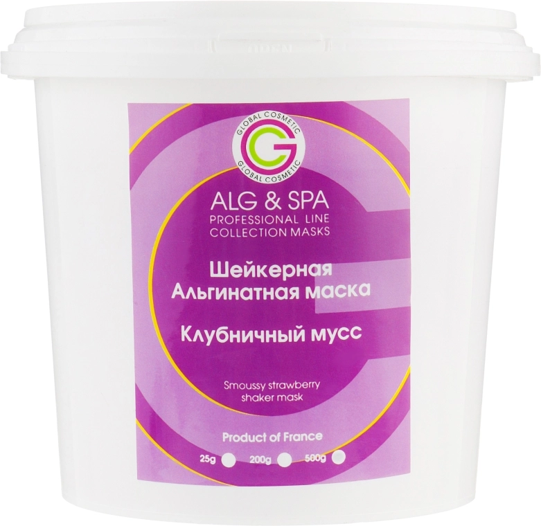 ALG & SPA Шейкерна альгінатна маска "Полуничний мус" Professional Line Collection Masks Smoussy Strawberry Shaker Mask - фото N1