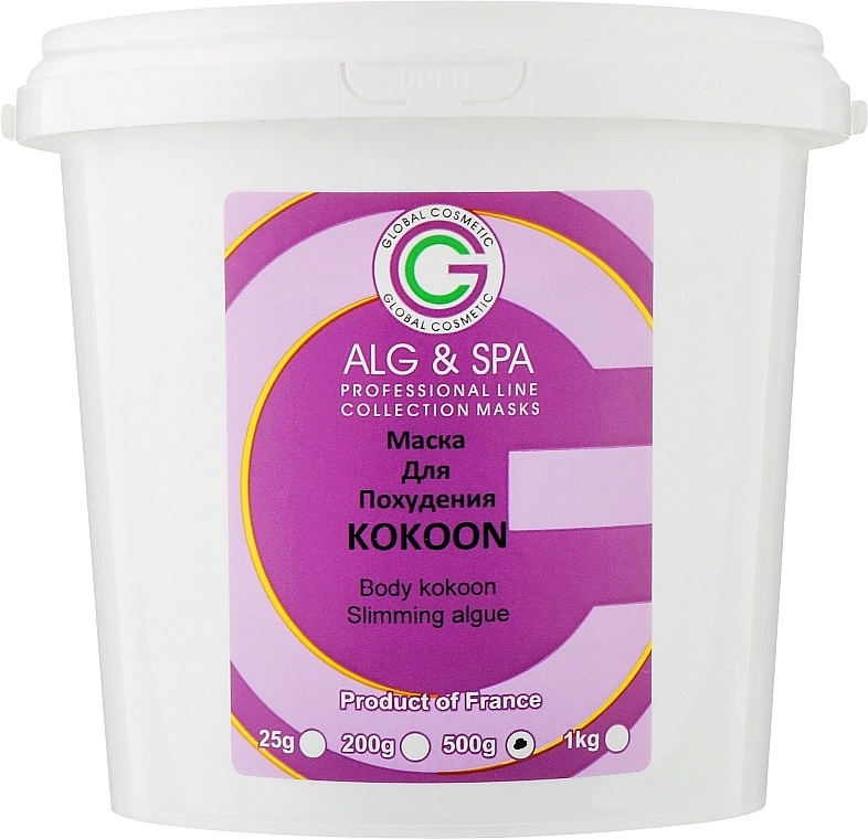 Маска "Для схуднення" - ALG & SPA Professional Line Collection Masks Body Kokoon, 500g - фото N1