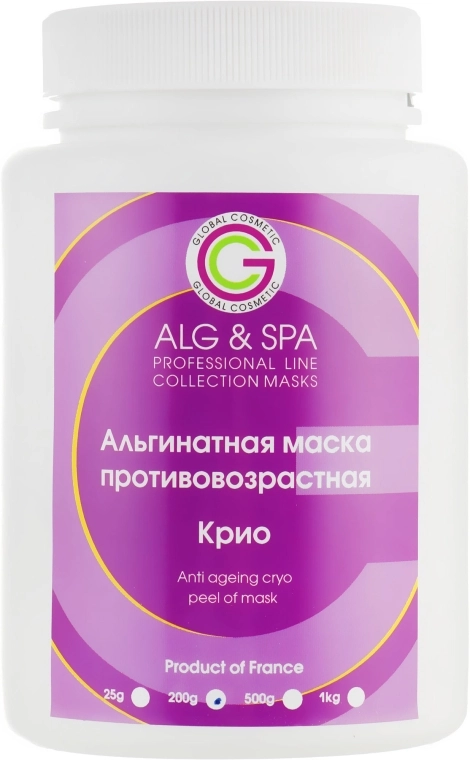 ALG & SPA Альгінатна маска "Кріо" антивікова Professional Line Collection Masks Anti Ageing Cryo Peel off Mask - фото N6