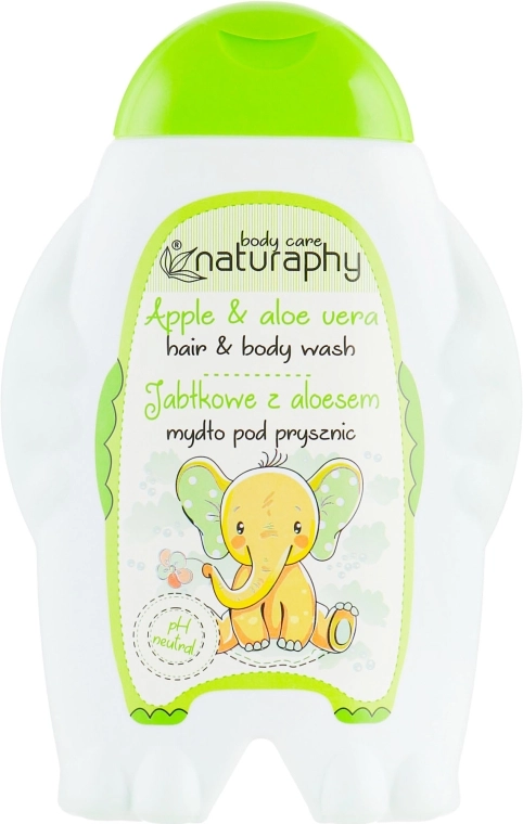 Naturaphy Детский шампунь-гель для душа "Яблоко" Hair & Body Wash - фото N1