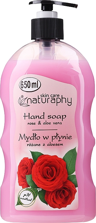 Naturaphy Жидкое мыло для рук "Роза и Алоэ вера" Rose & Aloe Vera Hand Soap - фото N1