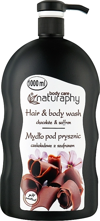 Naturaphy Шампунь-гель для душу "Шоколад і шафран" Bluxcosmetics Hair & Body Wash - фото N1