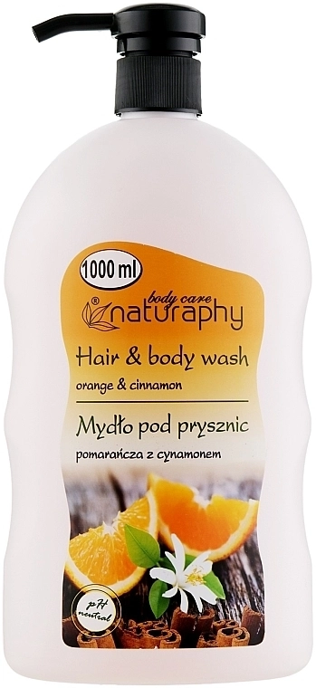 Naturaphy УЦЕНКА Гель для душа "Апельсин и корица" Hair&Body Wash * - фото N1