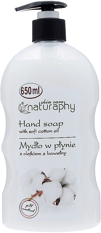 Naturaphy УЦІНКА Рідке мило з олією насіння бавовни Hand Soap * - фото N1