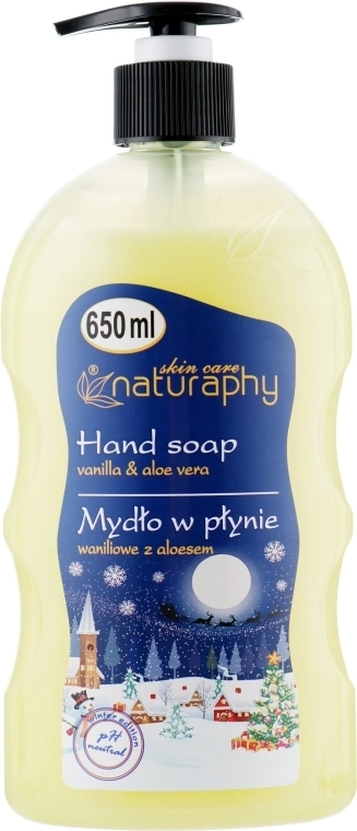 Naturaphy Жидкое мыло "Ваниль и алоэ вера" Hand Soap - фото N1