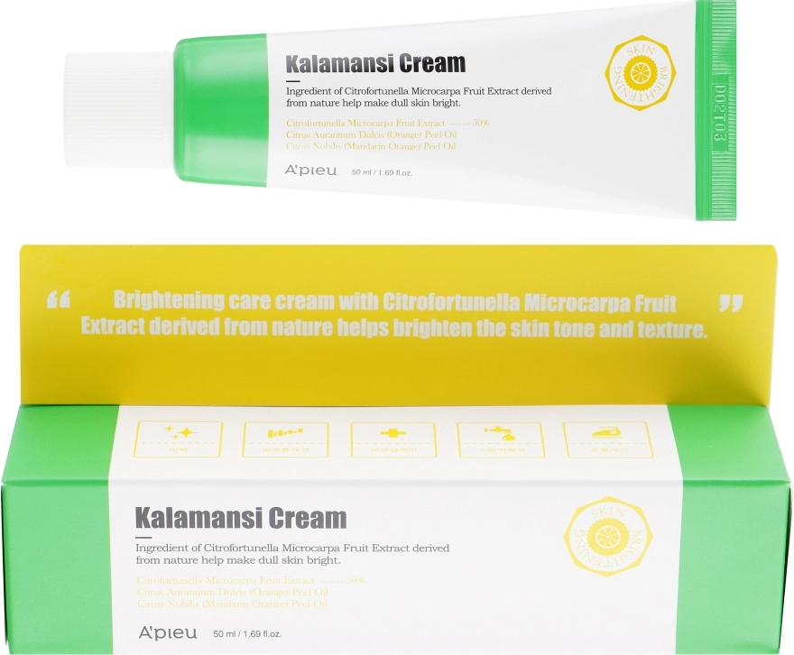 A'pieu Осветляющий крем для лица с экстрактом каламанси Kalamansi Cream - фото N1