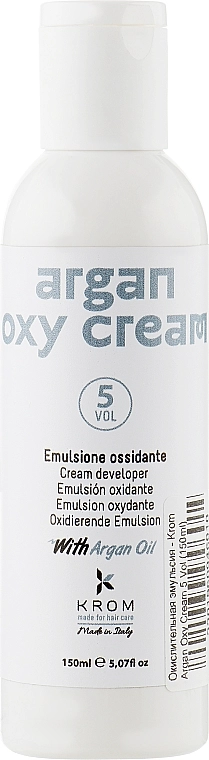 Krom Окислительная эмульсия Argan Oxy Cream 5 Vol - фото N1